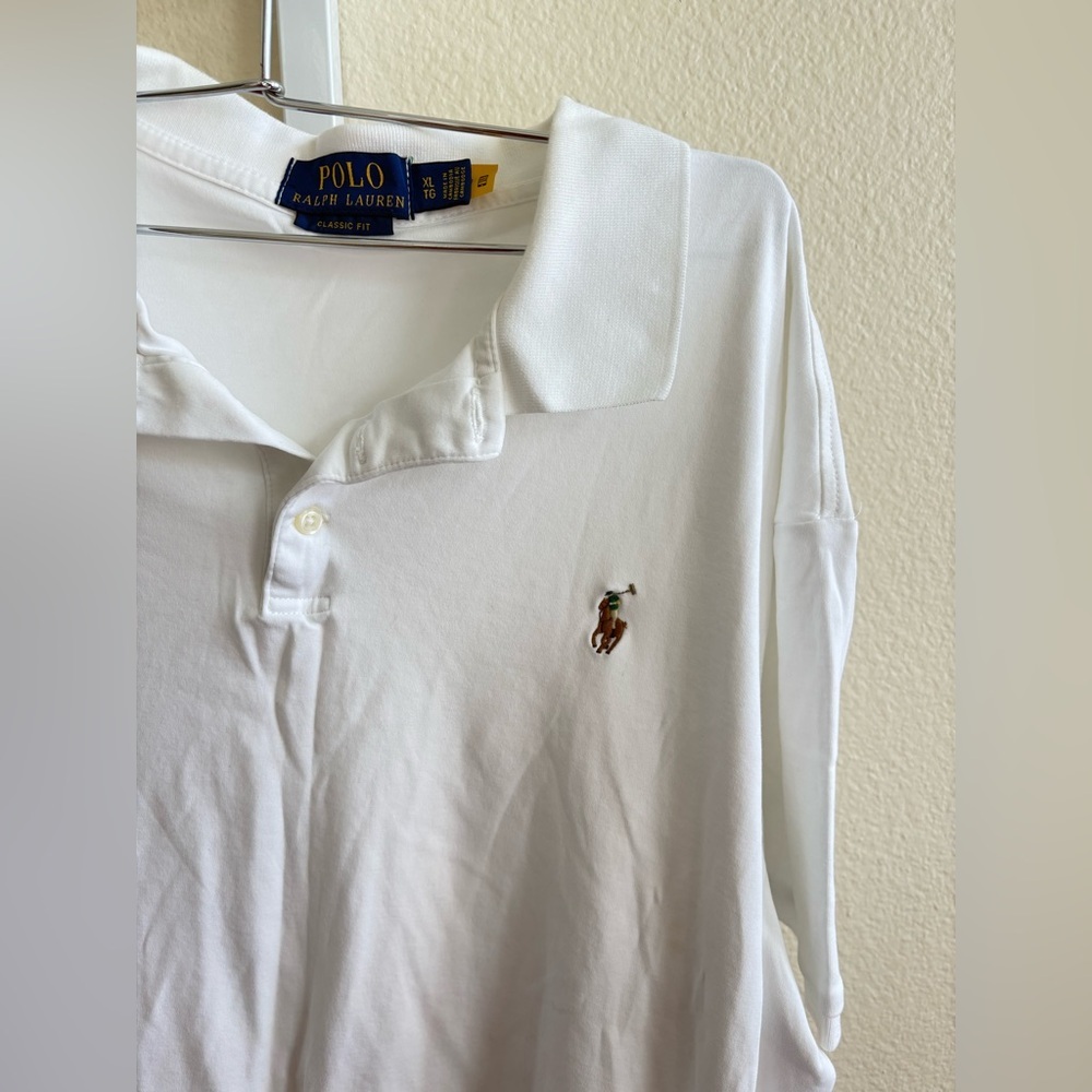 Polo Ralph Lauren Soft Cotton Polo in White - Size XL - Picture 8 of 8